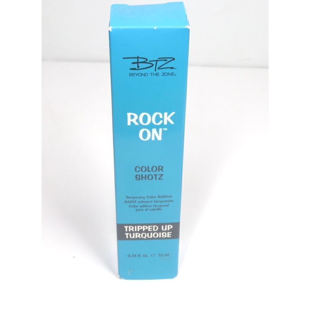 BTZ Rock On Color Shotz Temporary Color Tripped Up Turquoise .34 Fl oz New in Bo